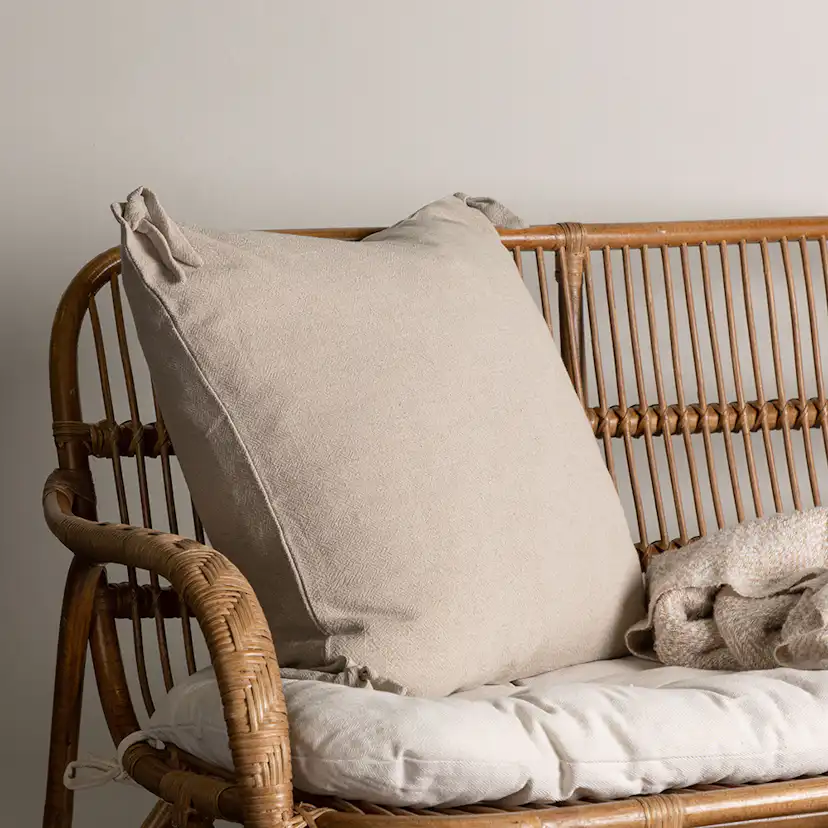 Nora Cushion Cover Linen Viscouse - Beige Beige
