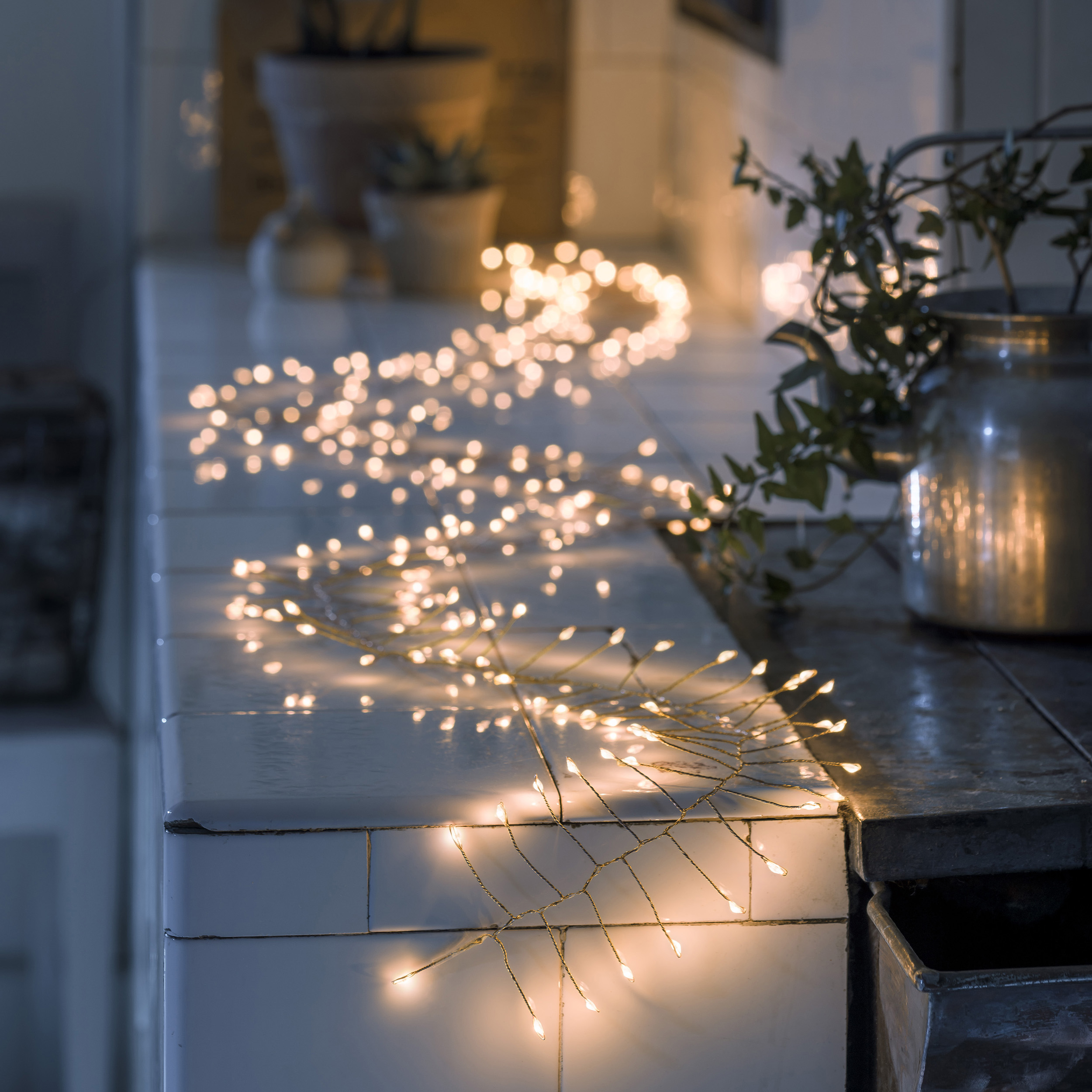 Ljusslinga Gnosjö Konstsmide Microcluster Amber LED 200L