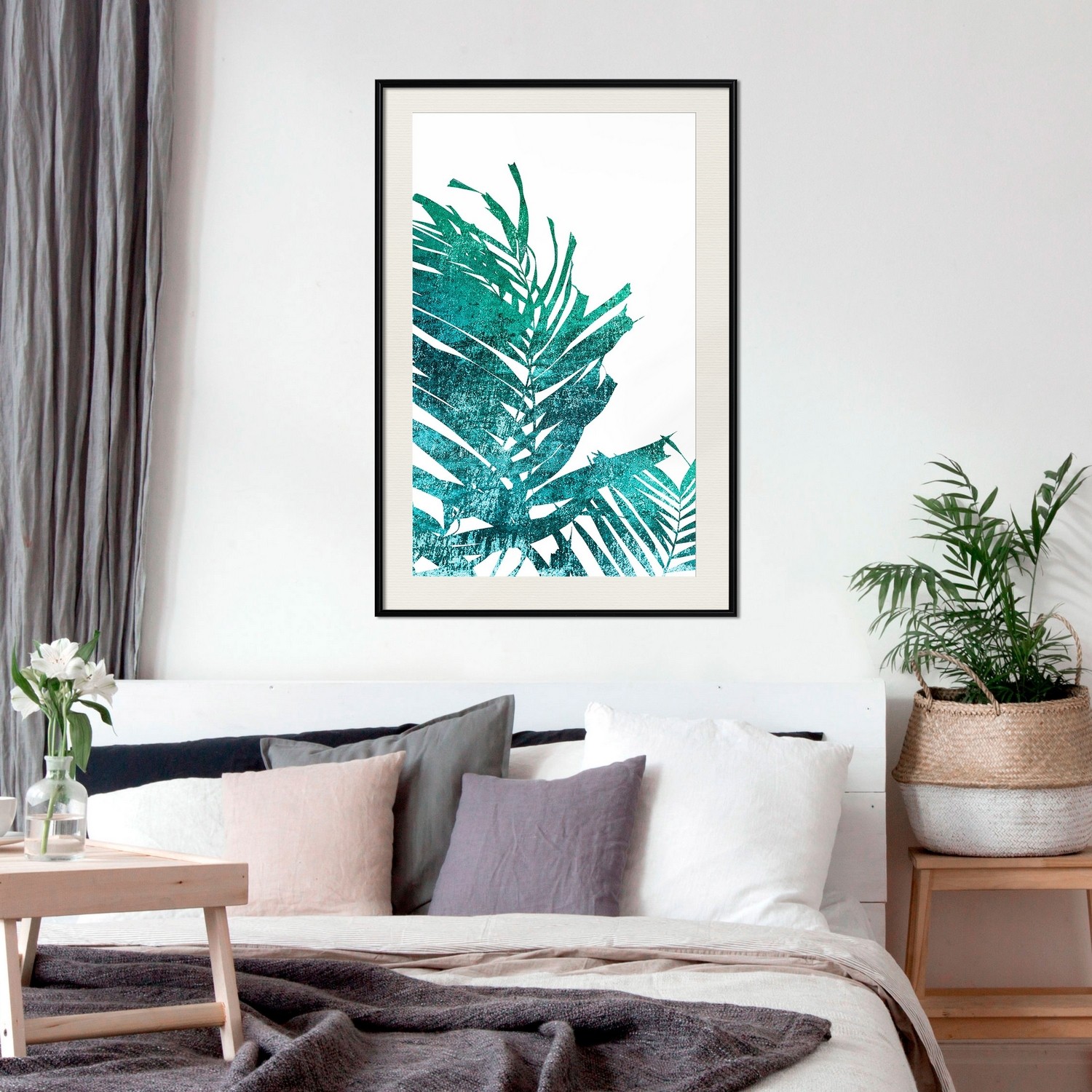Poster Artgeist Affisch Emerald Palm