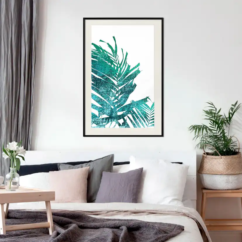 Poster Artgeist Affisch Emerald Palm