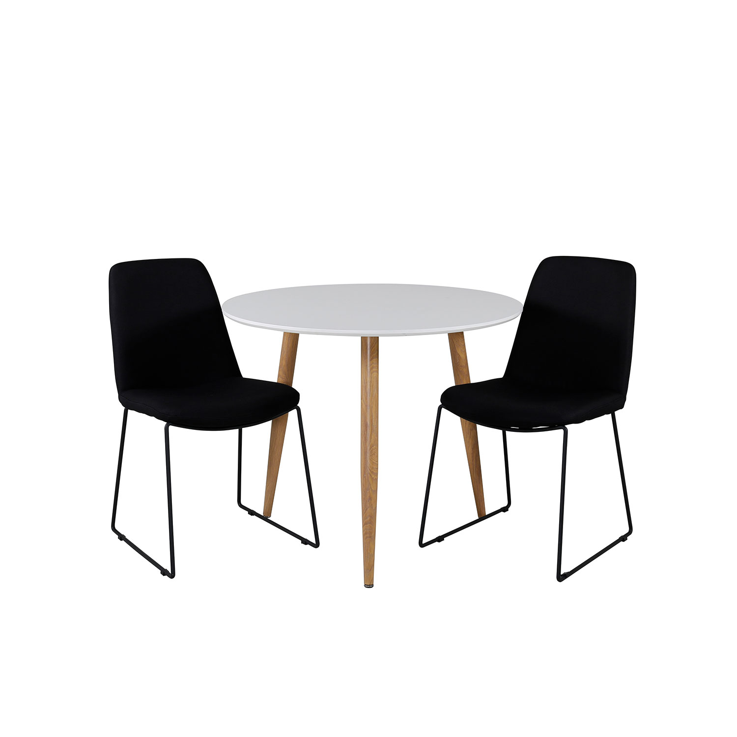 Matgrupp Venture Home Polar ø90cm med 2 Muce stolar