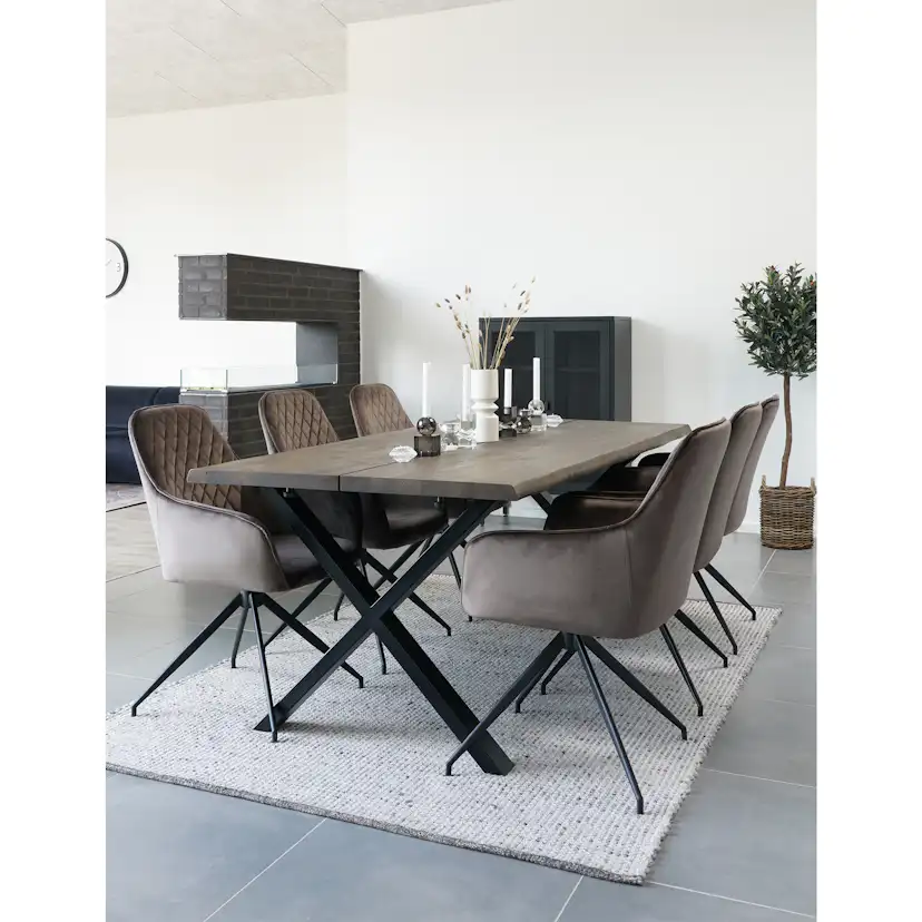 Matstol House Nordic Harbo Sammet Vridbar