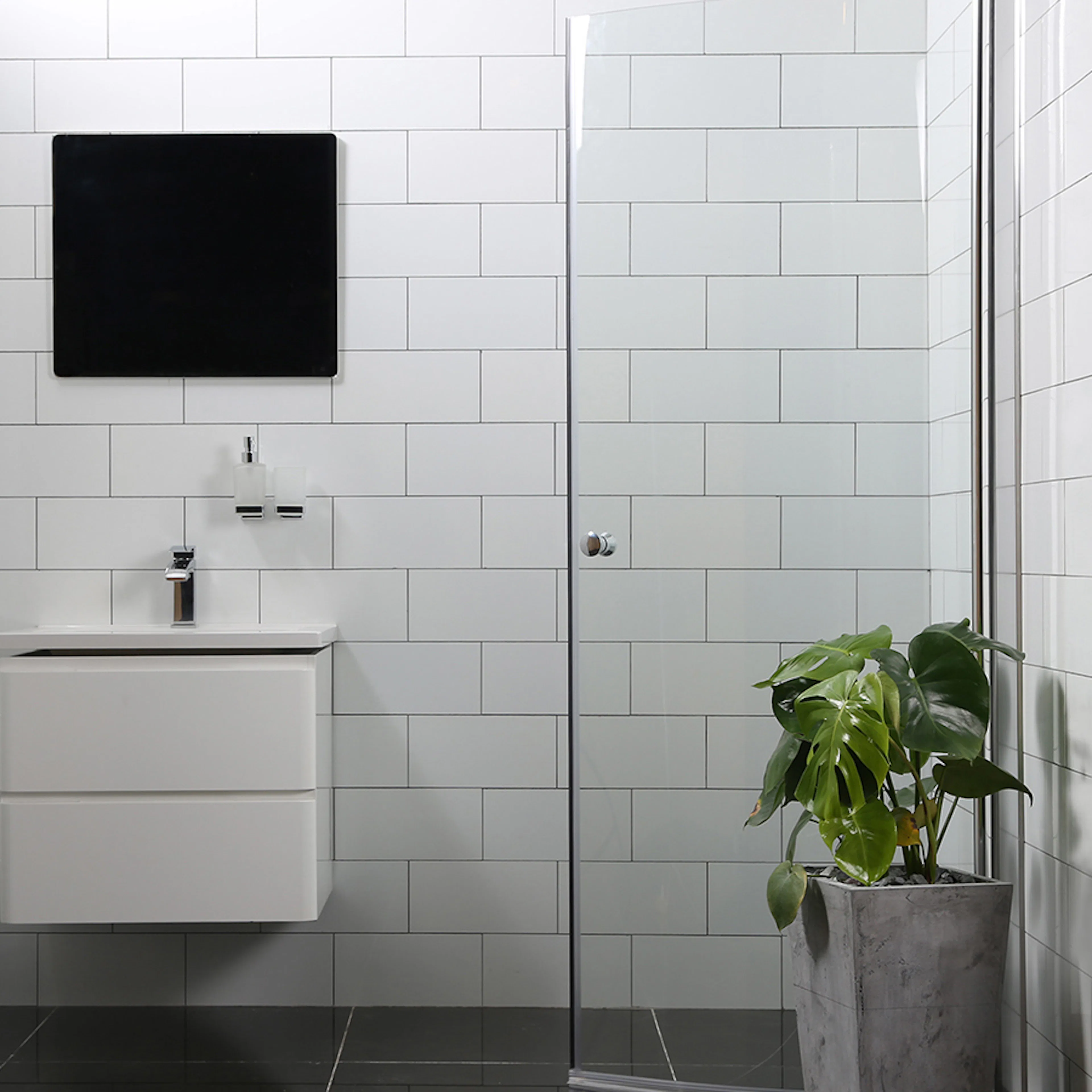 Duschdörr Bathlife Mångsidig 45° Rund