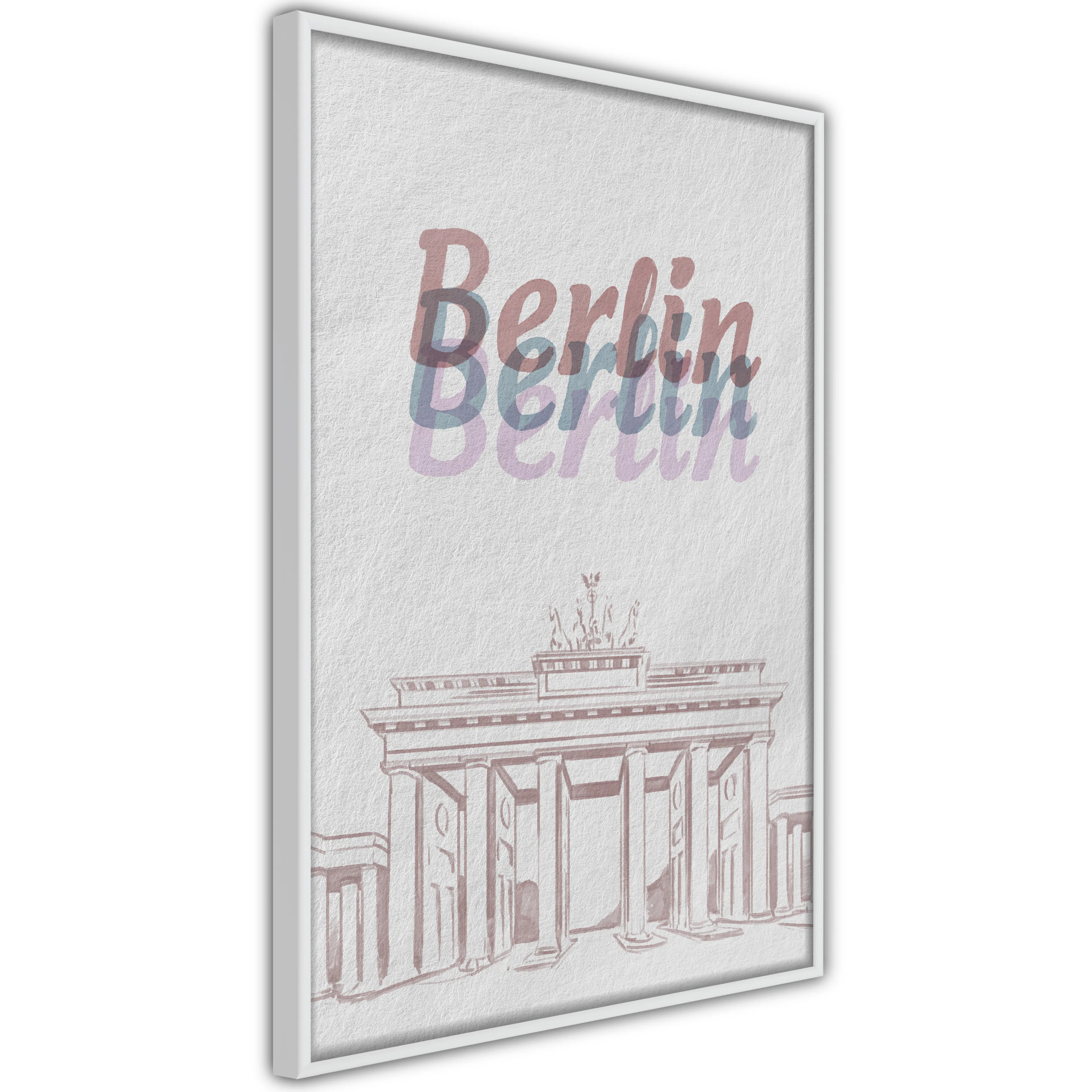 Poster Artgeist Affisch Berlin in Watercolours