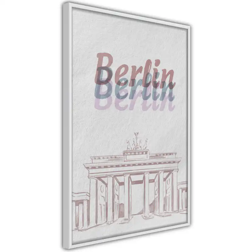 Poster Artgeist Affisch Berlin in Watercolours