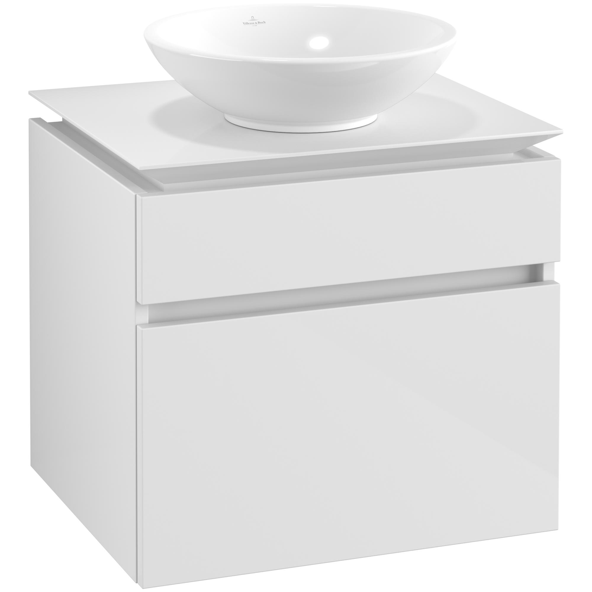 Tvättställsskåp Villeroy & Boch Legato 600 med 2 Lådor för Ytmonterat Tvättställ