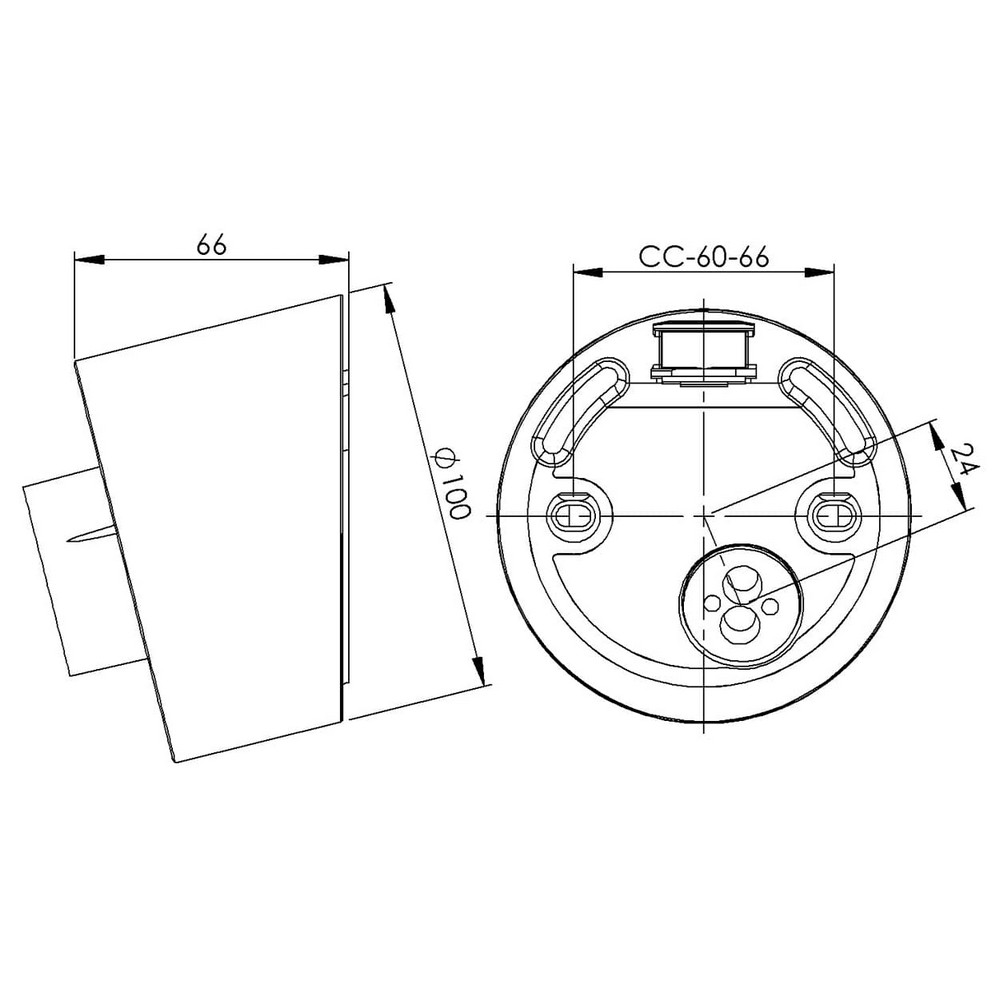 Armatursockel Ifö Electric IP54 Sned E27