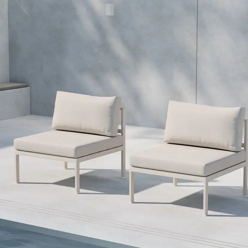 Copacabana Sofa Module Middle - Beige / Beige Beige / Beige