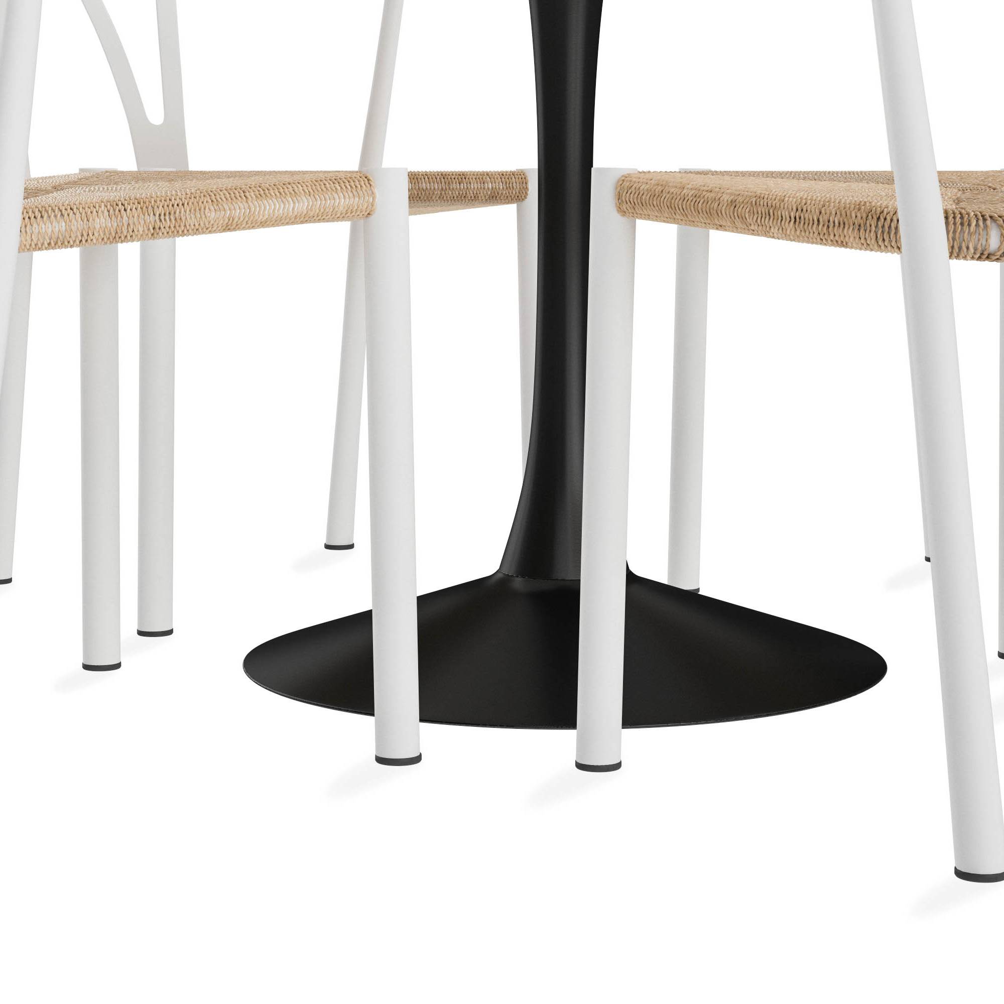 Matgrupp Basic Home Caitly Runt Matbord 100 cm med 4 Elysia Matstol