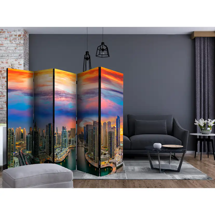 Rumsavdelare Skärmvägg Arkiio Afternoon in Dubai II 225x172 cm