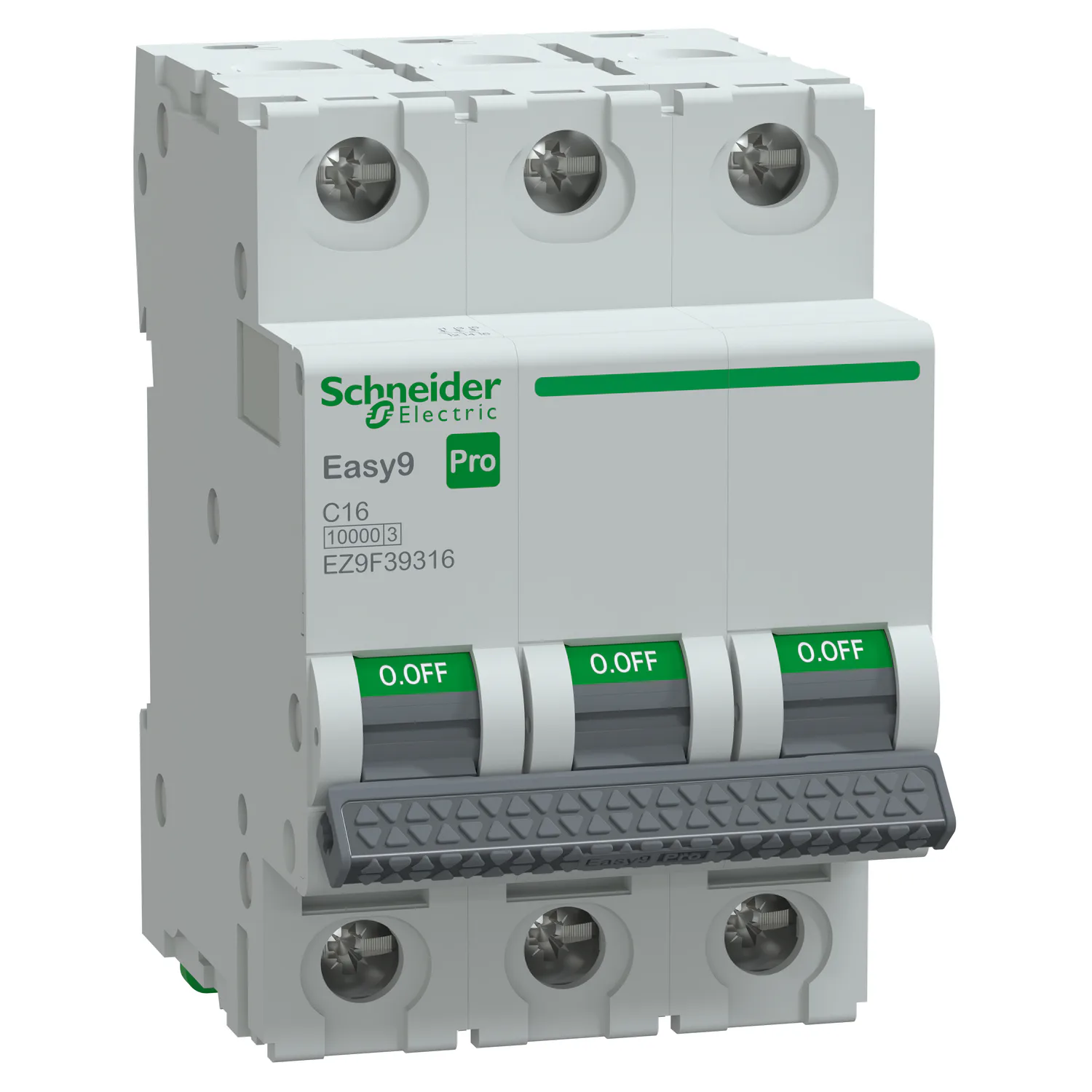 Minibrytare Schneider Electric Easy9 3-polig C-karakteristik 10–40A 10kA