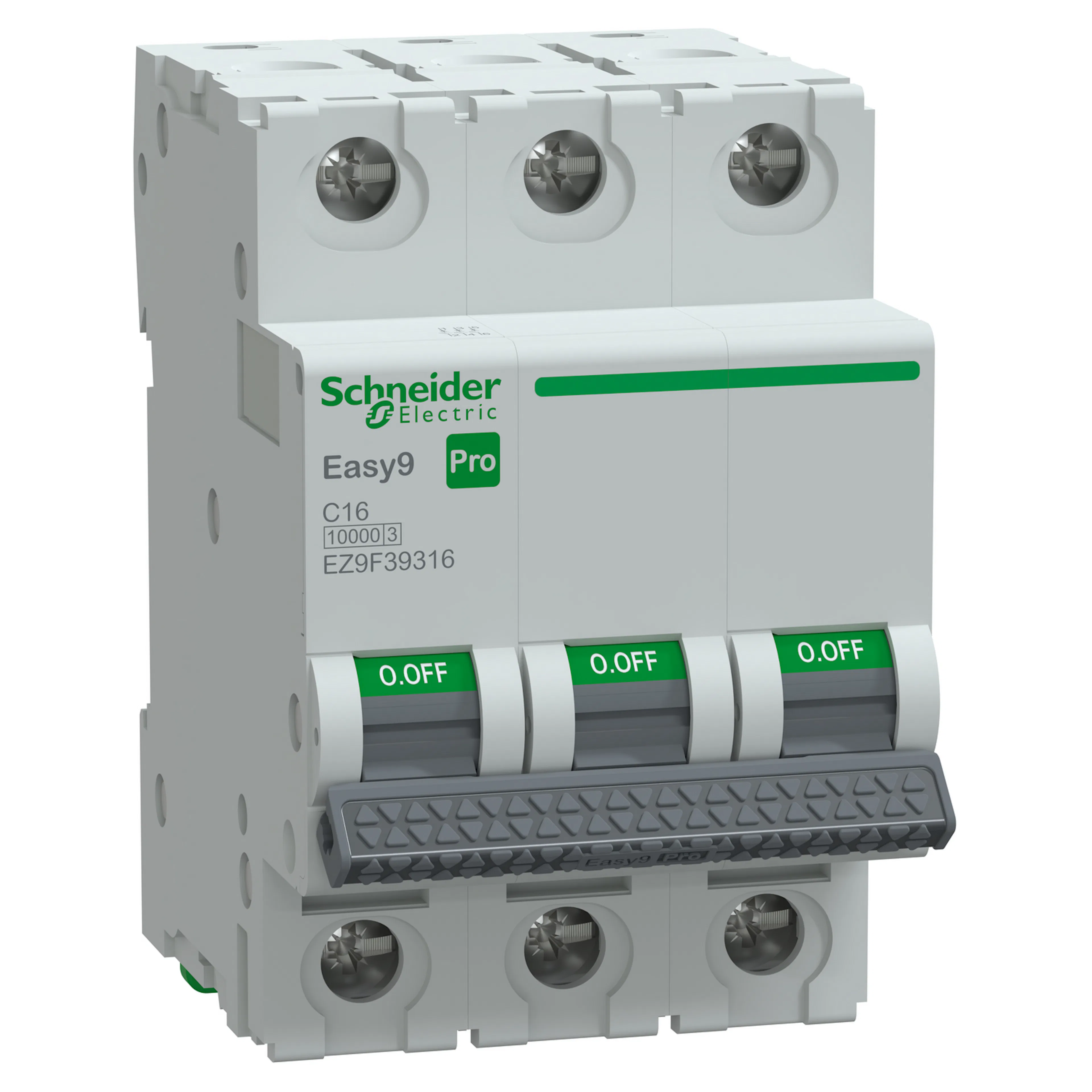 Minibrytare Schneider Electric Easy9 3-polig C-karakteristik 10–40A 10kA
