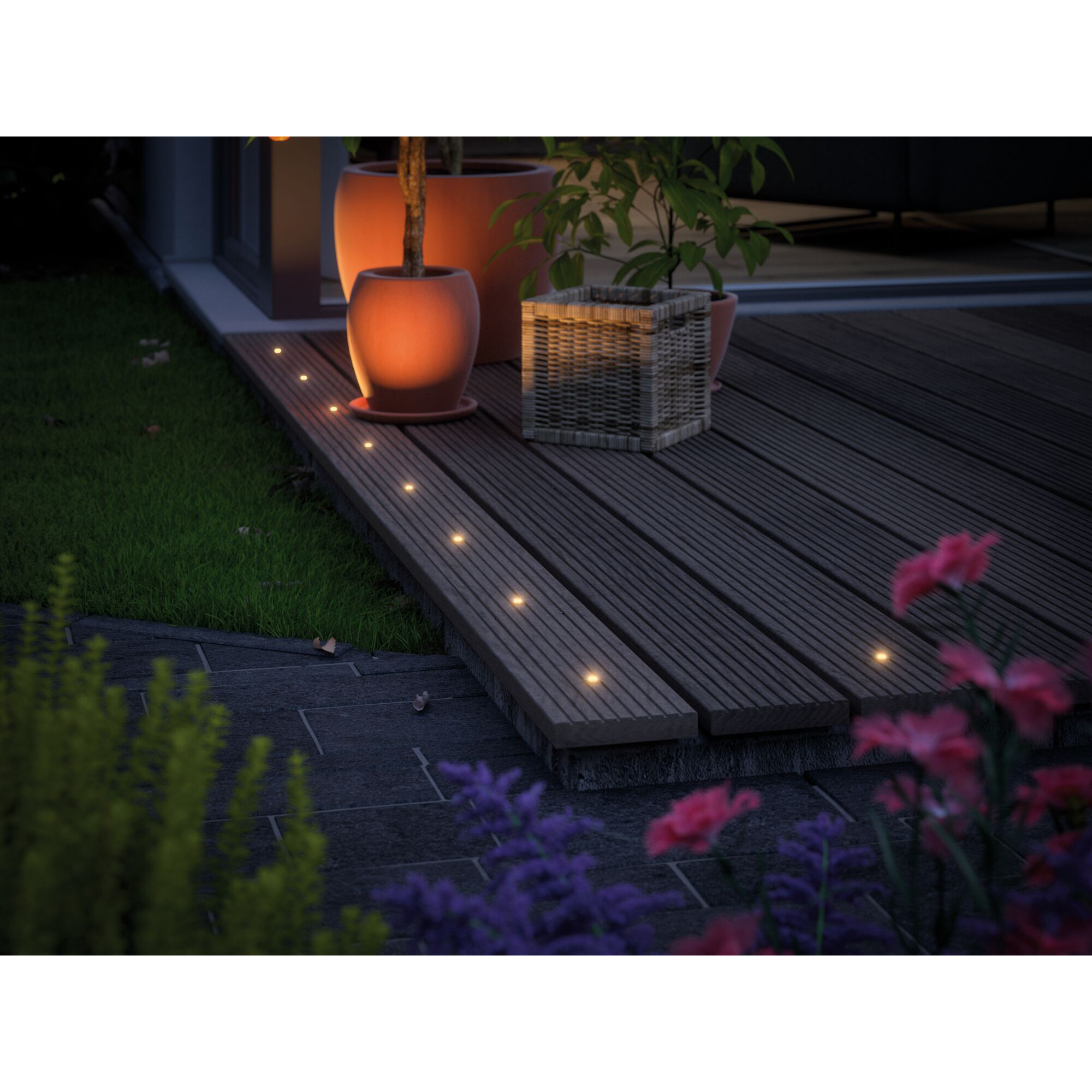 LED Infälld Markbelysning Paulmann Plug & Shine MicroPenII IP67 24V 5-pack med Kabel & Transformator