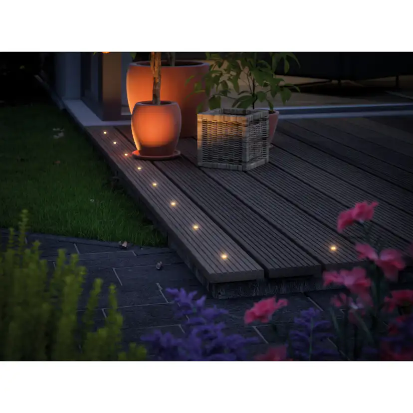 LED Infälld Markbelysning Paulmann Plug & Shine MicroPenII IP67 24V 5-pack med Kabel & Transformator