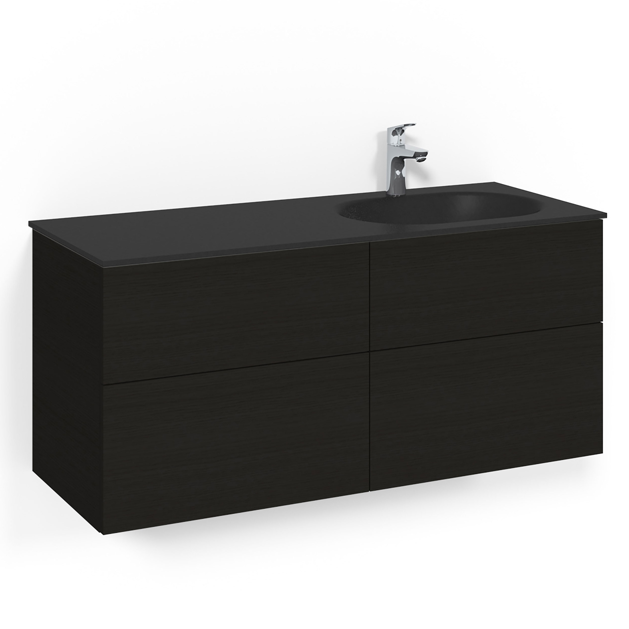 Tvättställsskåp Macro Design Crown Plain Med Glastvättställ