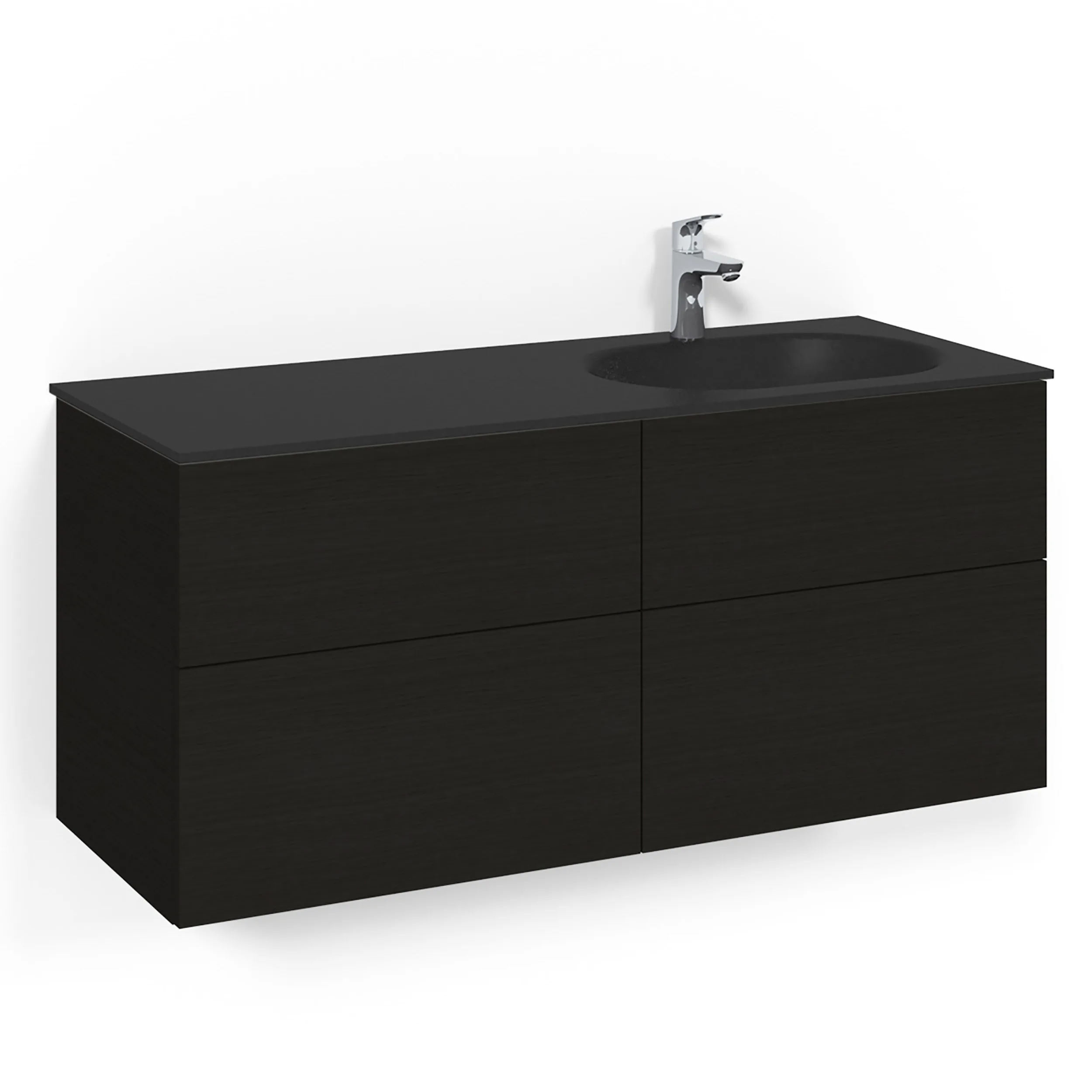 Tvättställsskåp Macro Design Crown Plain Med Glastvättställ