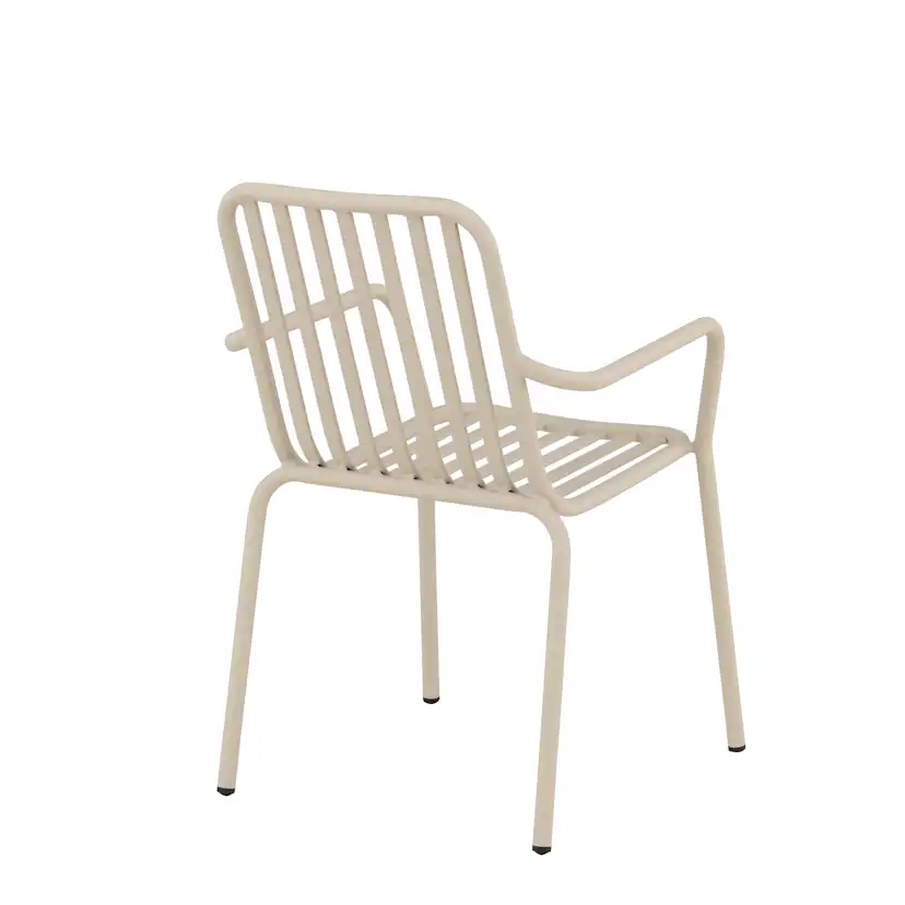 Peking Diningchair Aluminium - Beige / 55*60,5*87 Beige