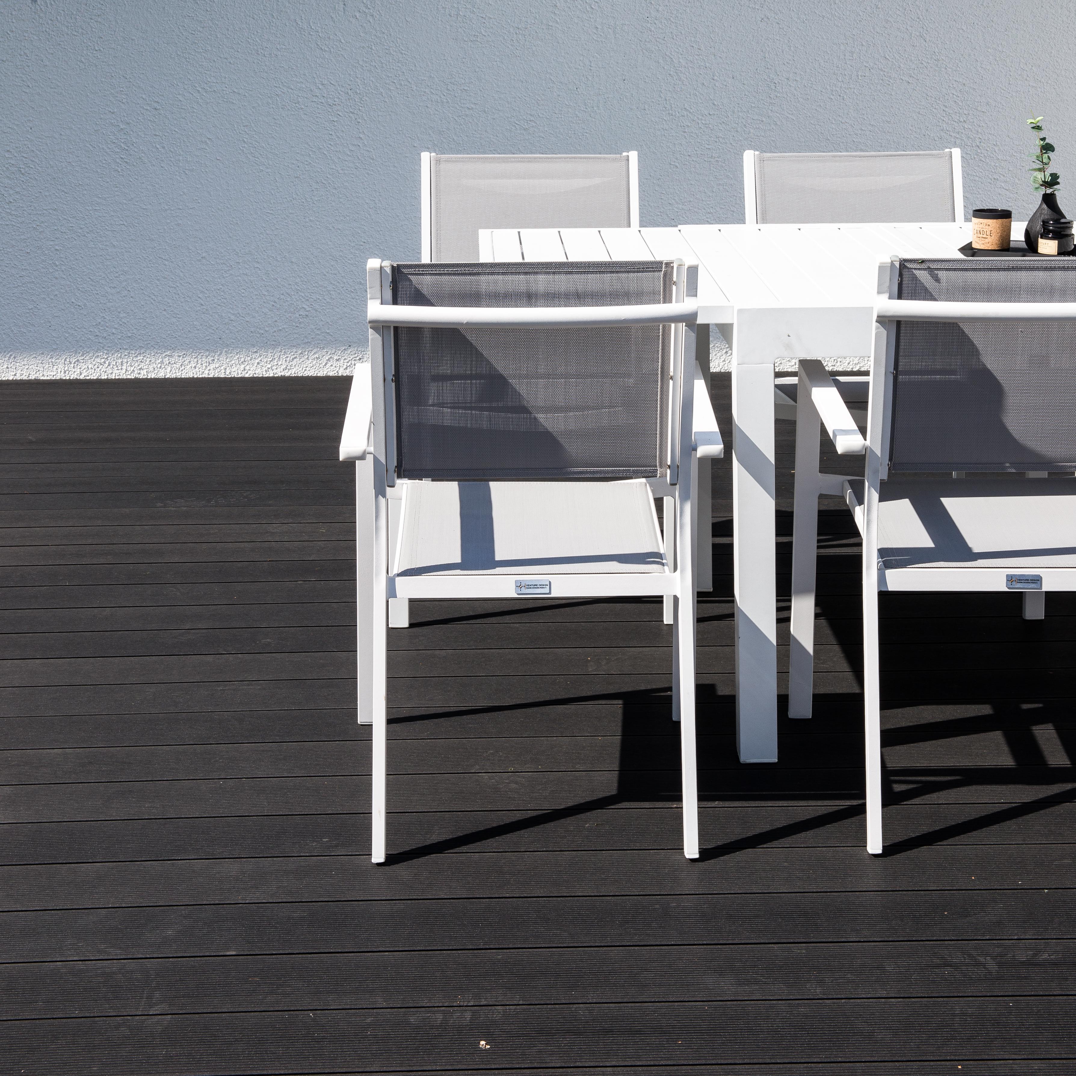 Matgrupp Venture Home Madrid 160/240 med 8 Copacabana Matstolar