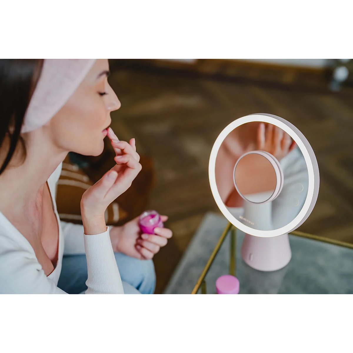 Sminkspegel BEAUTIFLY Smart Moon BT Speaker med Belysning