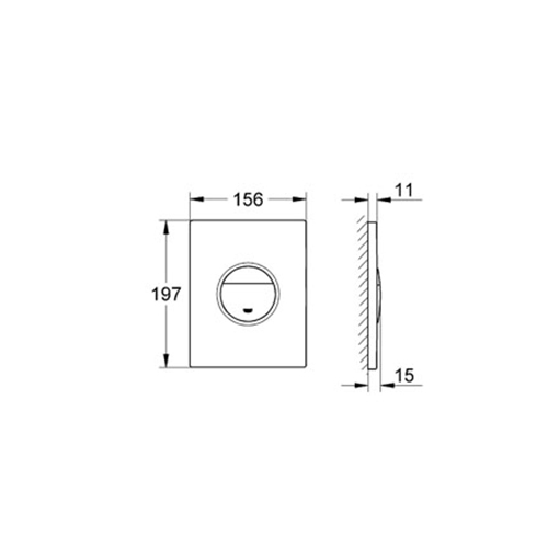 Spolknapp Grohe Sail Krom