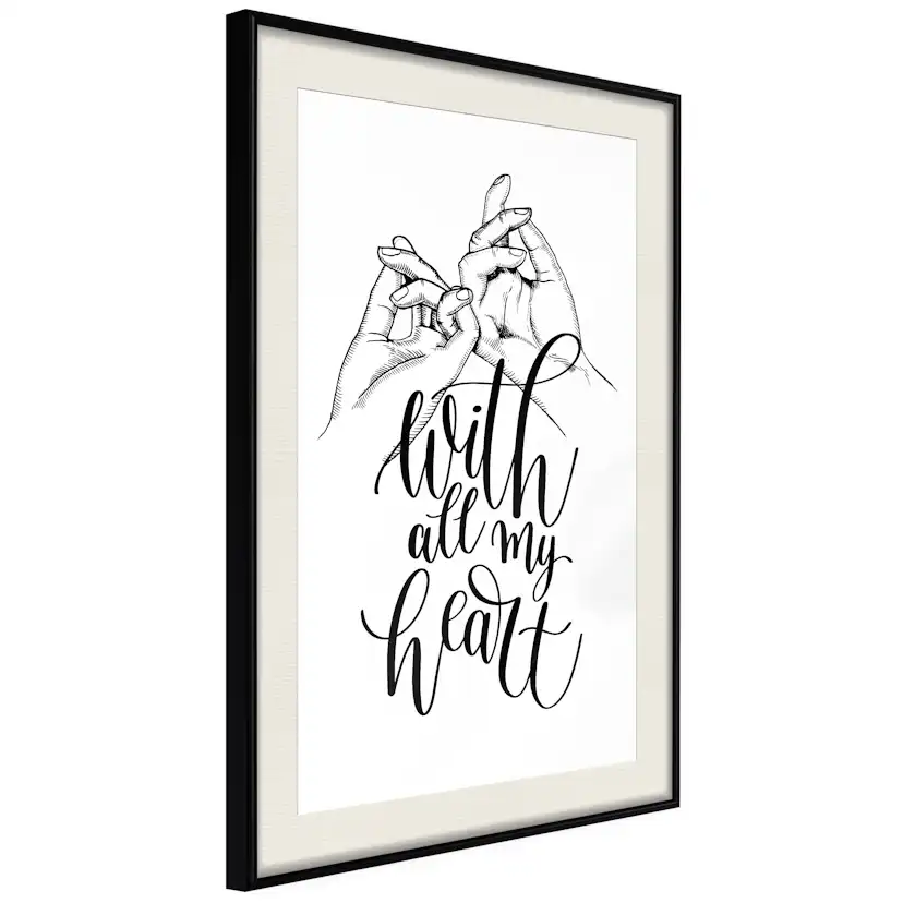 Poster Artgeist Affisch With All My Heart