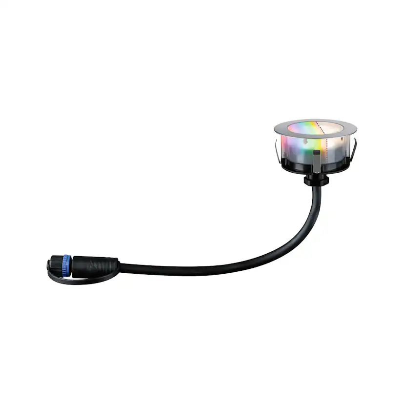 LED Infälld Markbelysning Paulmann Plug & Shine Smart Home Zigbee 3.0 Floor Profil IP67 RGBW+ 2W 3-pack
