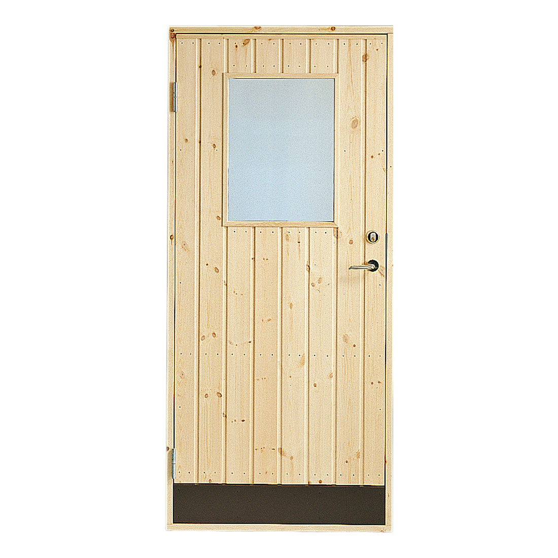 Förrådsdörr Jabo 10° Rak Glas