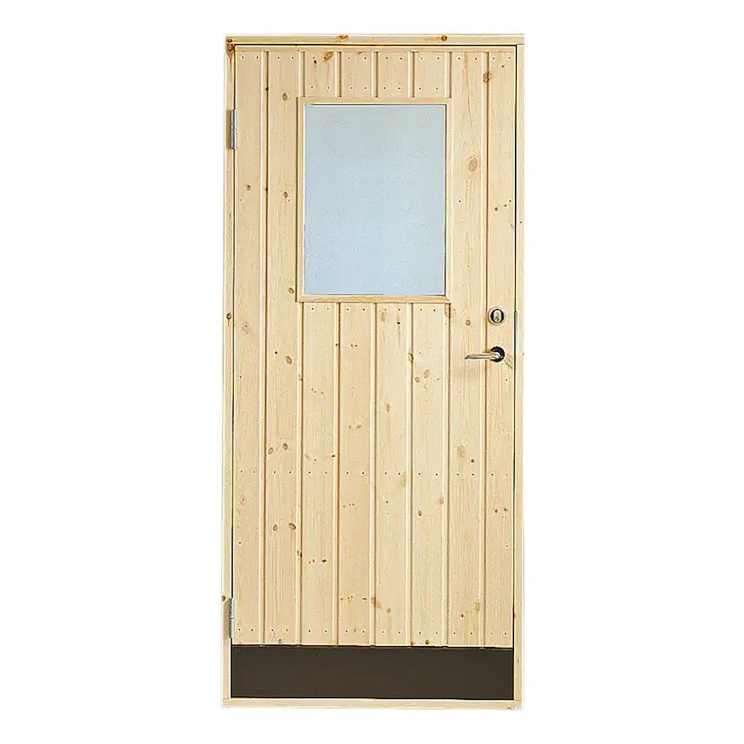 Förrådsdörr Jabo 10° Rak Glas