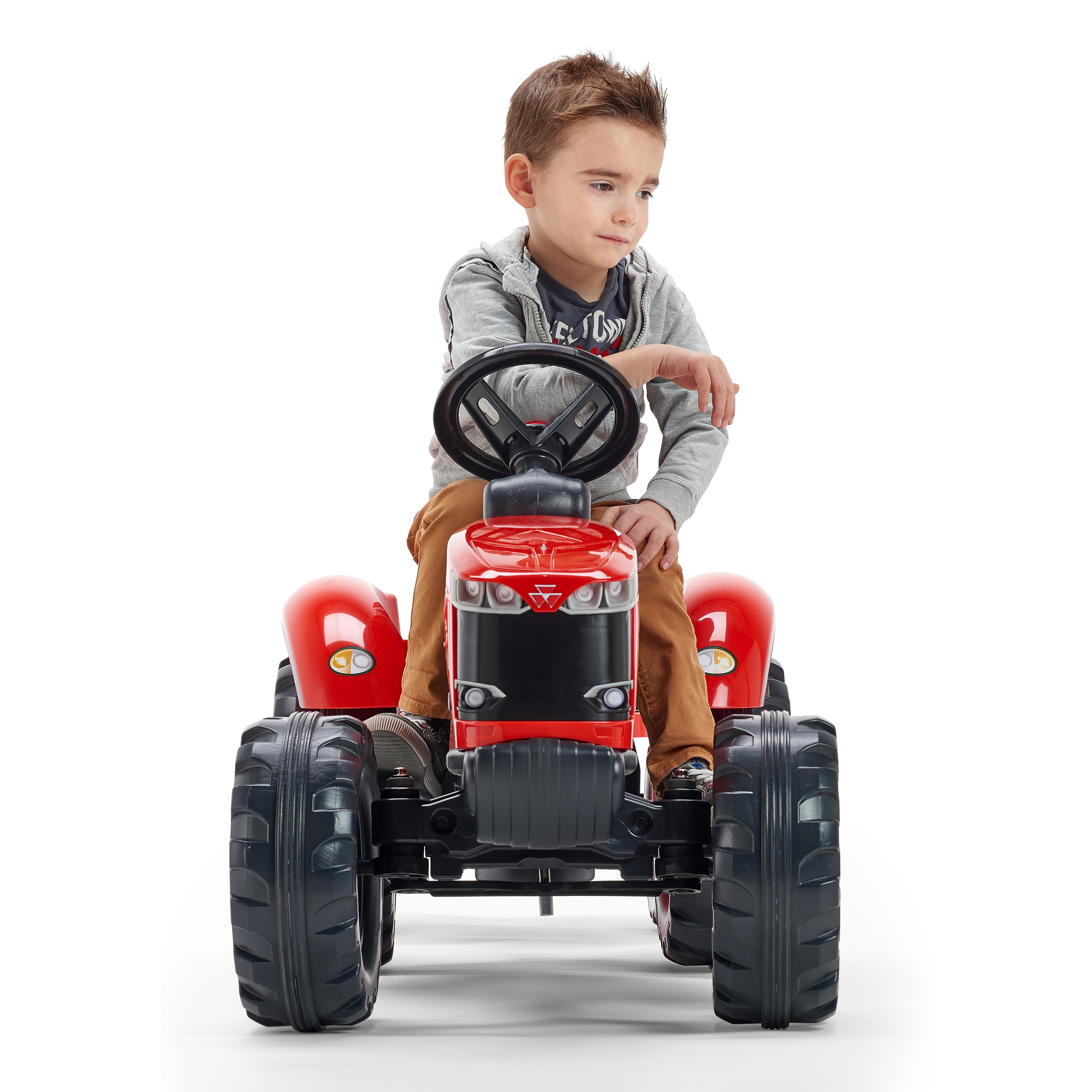 Trampbil FALK Traktor med vagn Massey Ferguson