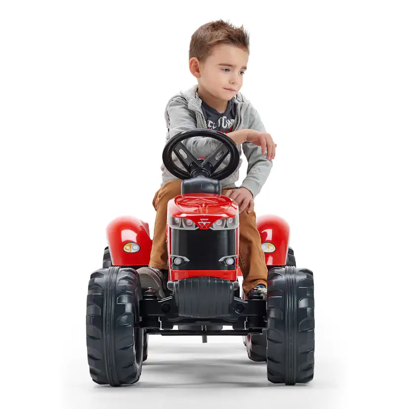 Trampbil FALK Traktor med vagn Massey Ferguson