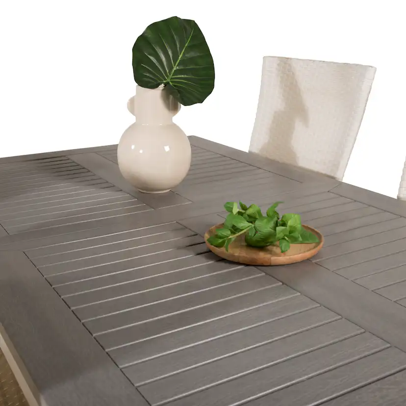 Matgrupp Venture Home Aleyna 160/240 med 4 Pishi Matstolar