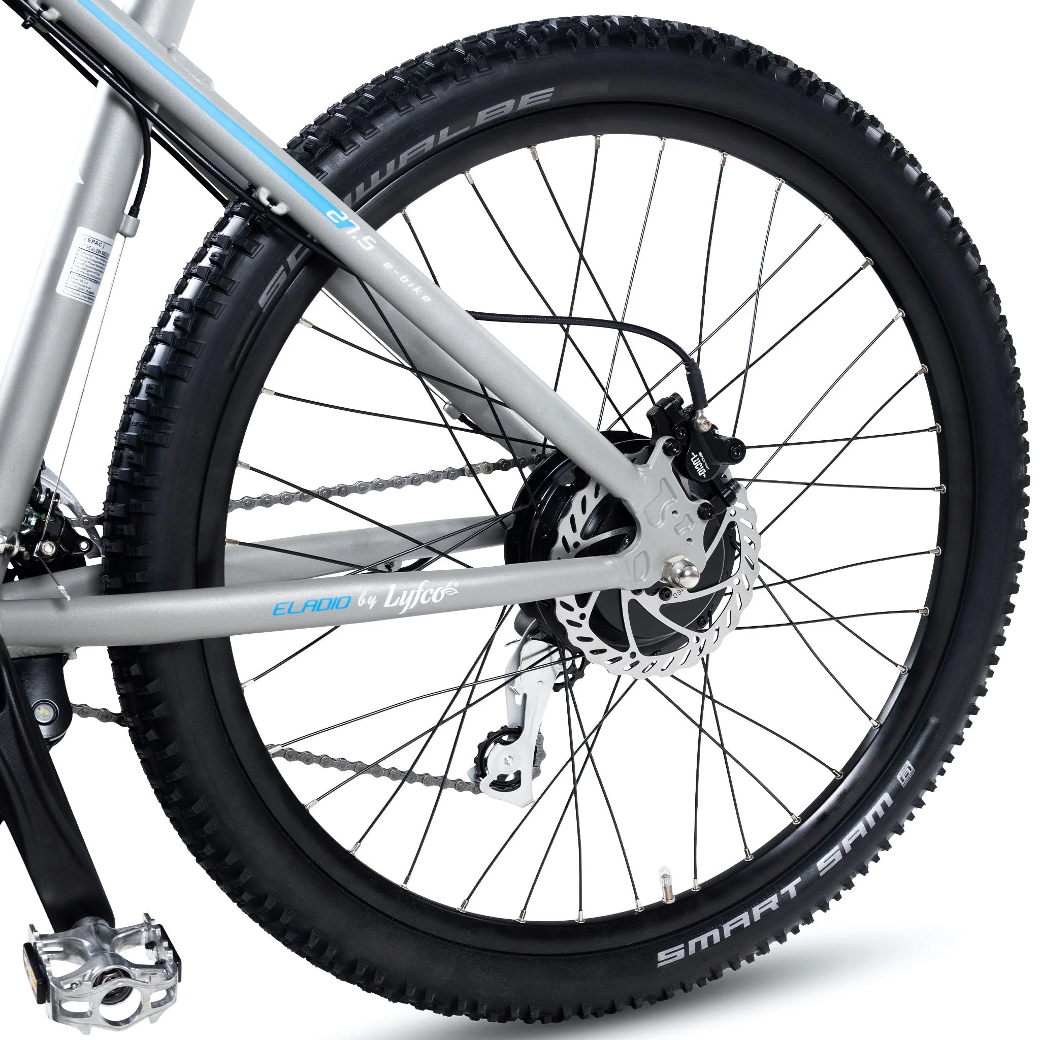 Elcykel Lyfco MTB 27.5" - Eladio 14 Ah Silver