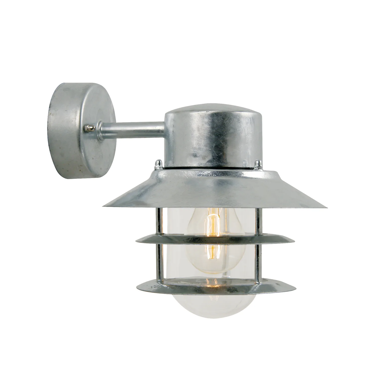 Vägglampa Nordlux Blokhus Down Utebelysning i Metall & Glas