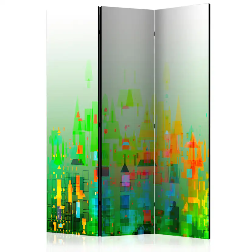 Rumsavdelare Skärmvägg Arkiio Abstract City 135x172 cm
