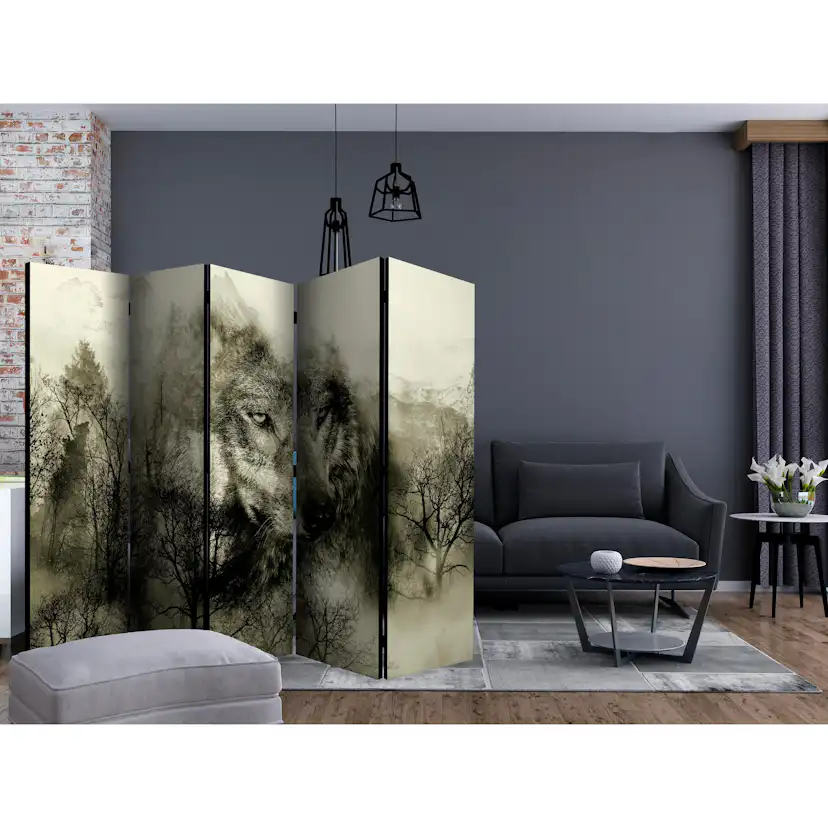 Rumsavdelare Skärmvägg Arkiio Mountain Predator Beige II 225x172 cm