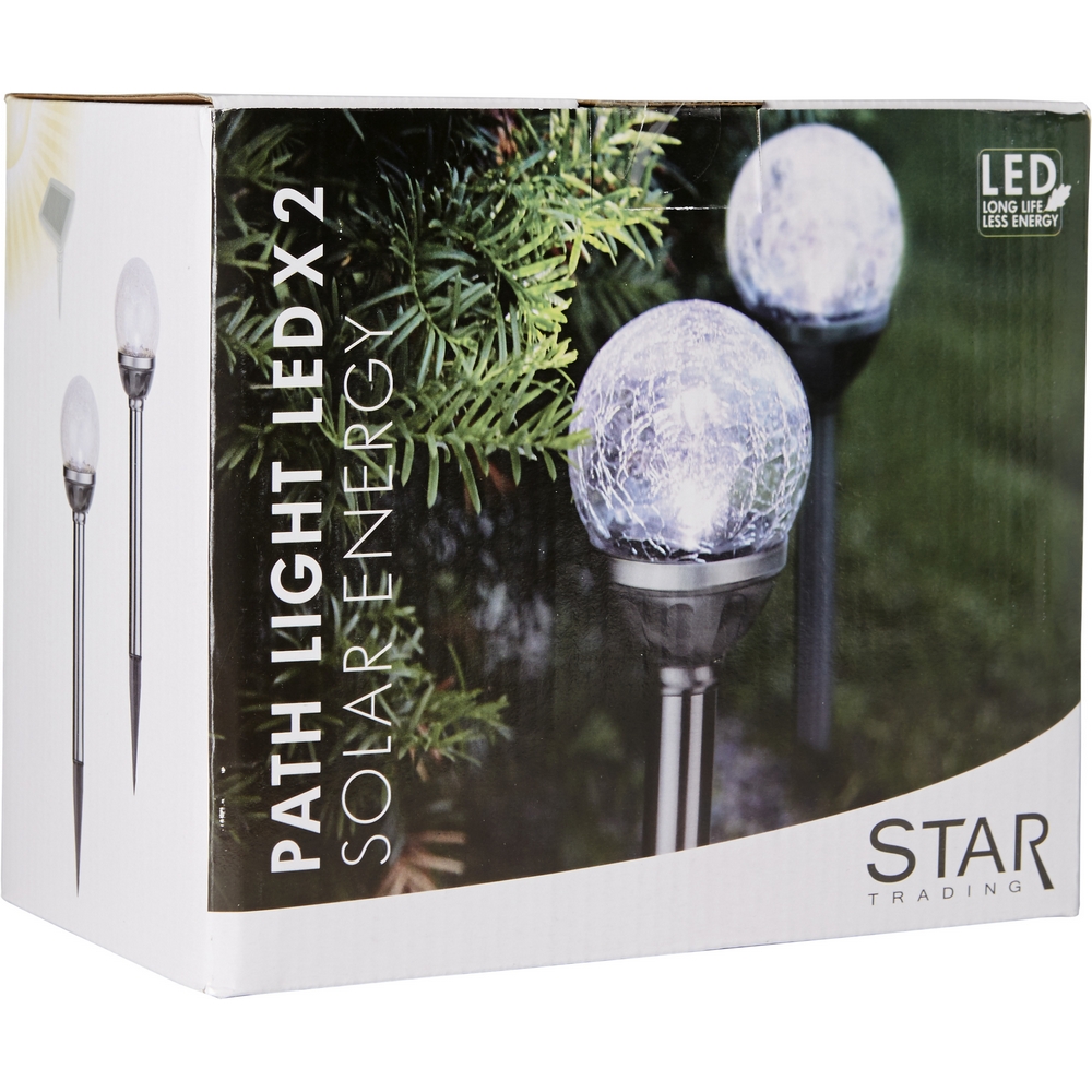 Solcells-pollare Star Trading Roma 2-pack