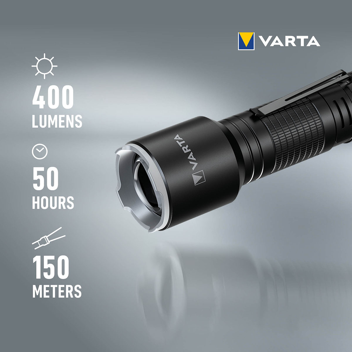 Ficklampa Varta Aluminium Light F30 Pro 400 lm