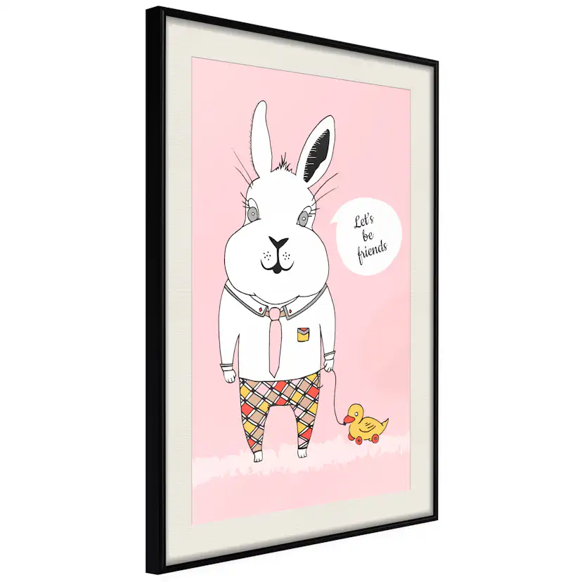 Poster Artgeist Affisch Rabbit's Friend