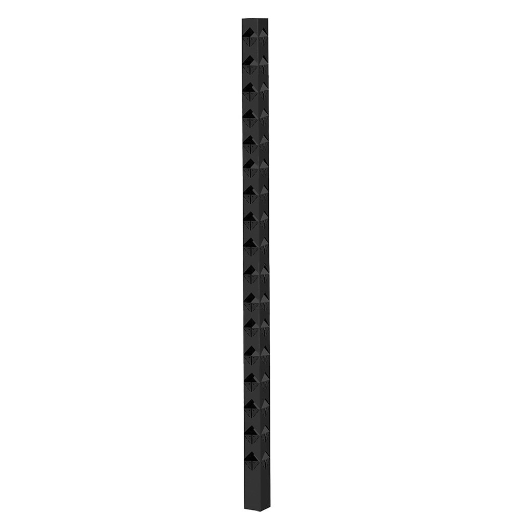 Staketstolpe Öckerö 1770mm svart 70x70 Hörn Svart, Höjd: 1770 mm