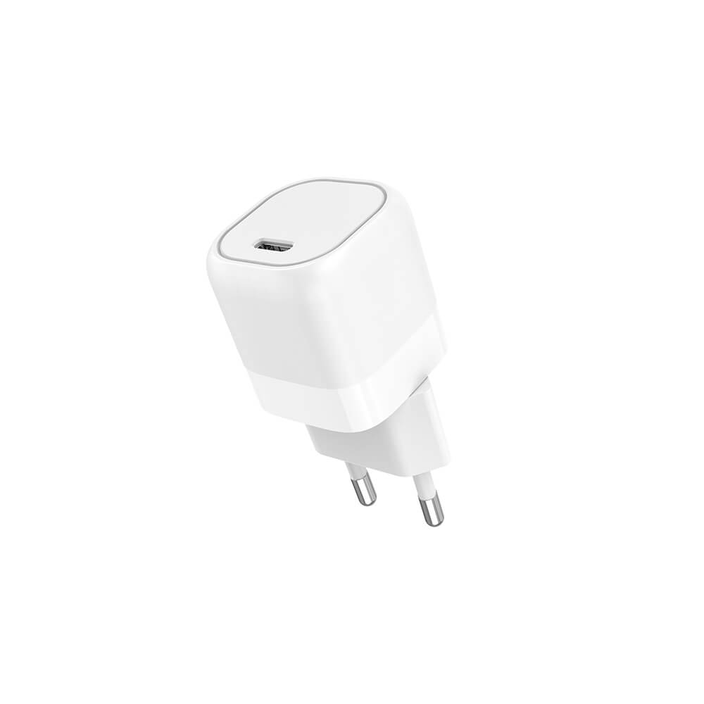 Laddare GEAR 220V 1xUSB-C Vit