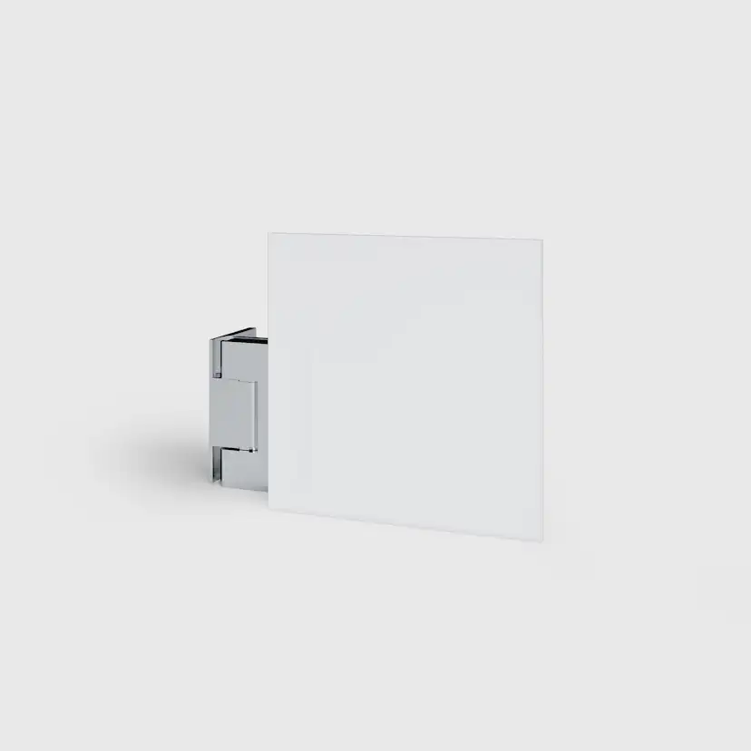 Invitrea Flair GV1/100/Mattsvart/Frostat järnfattigt glas Bredd: 1000 mm, Glastyp:Frostat järnfattigt Glas, Profil:Mattsvart