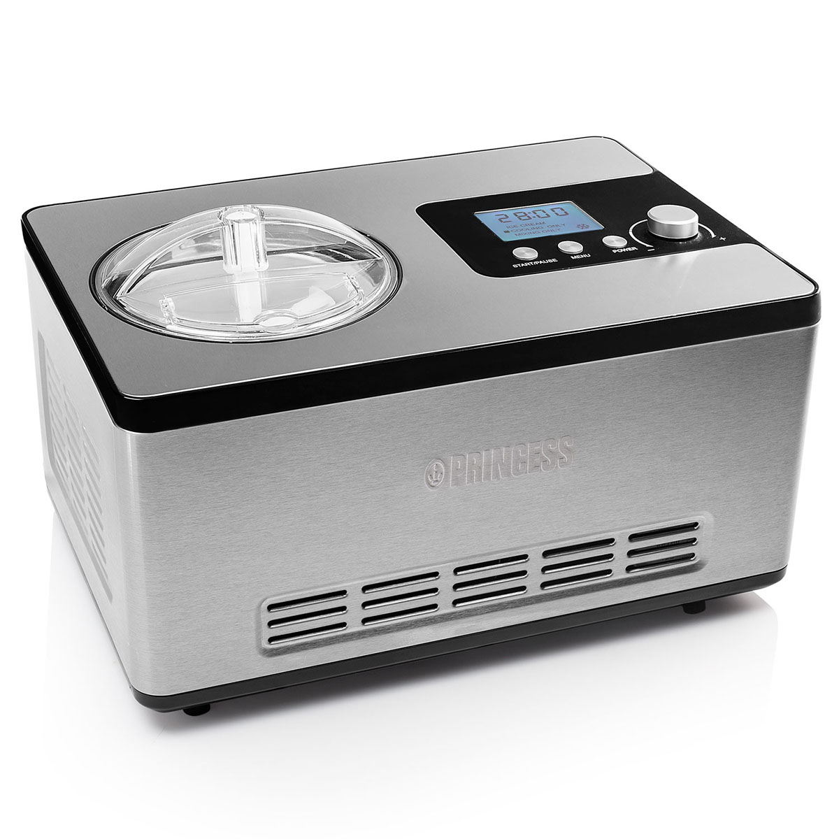 Glassmaskin Princess LCD Helautomatisk med Inbyggd Kompressor 2L