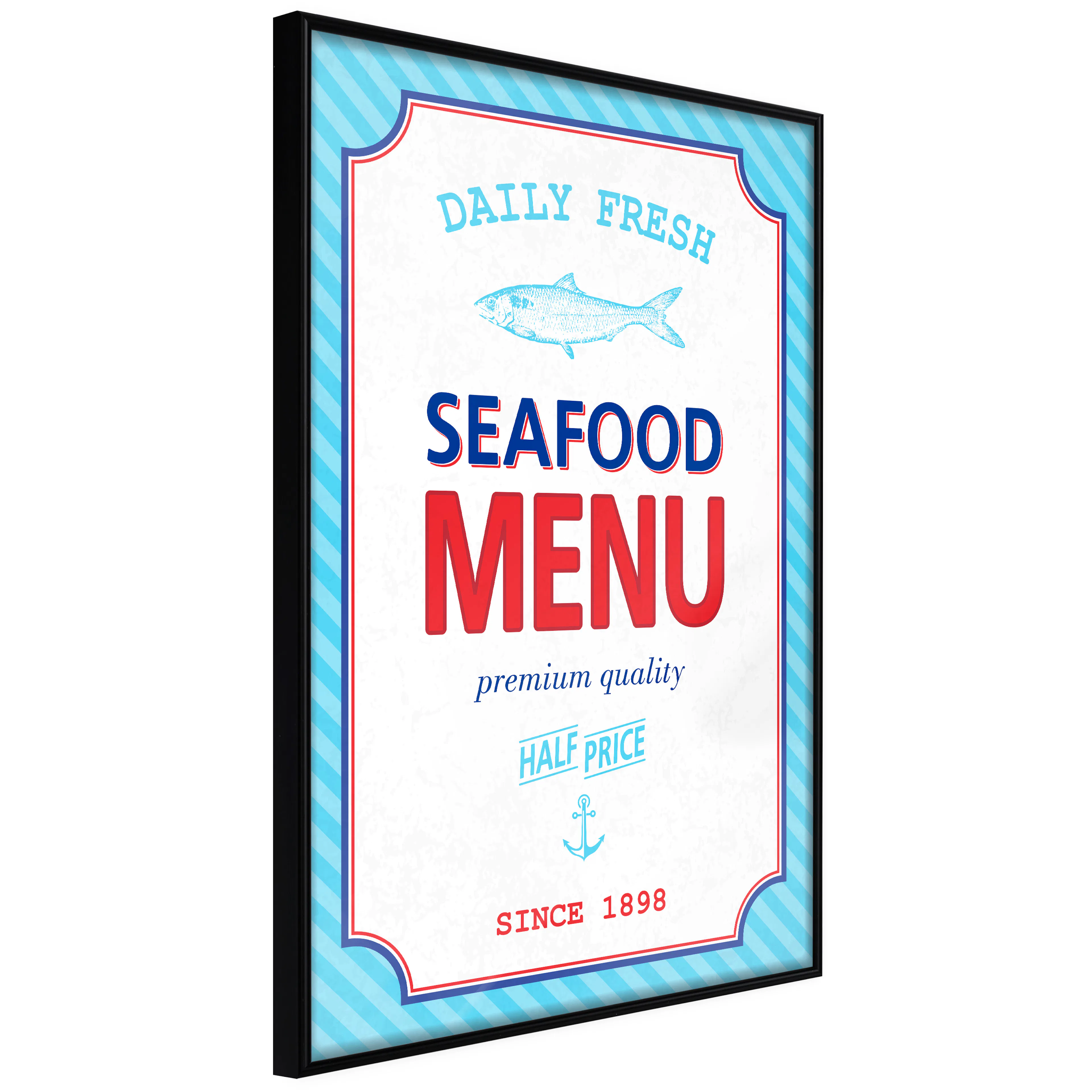 Affisch - Menu [Poster] 30x45 Svart ram, 30x45 cm