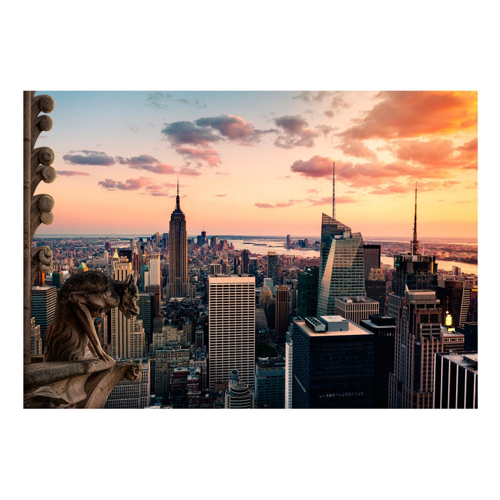 Fototapet Arkiio Självhäftande New York The Skyscrapers And Sunset