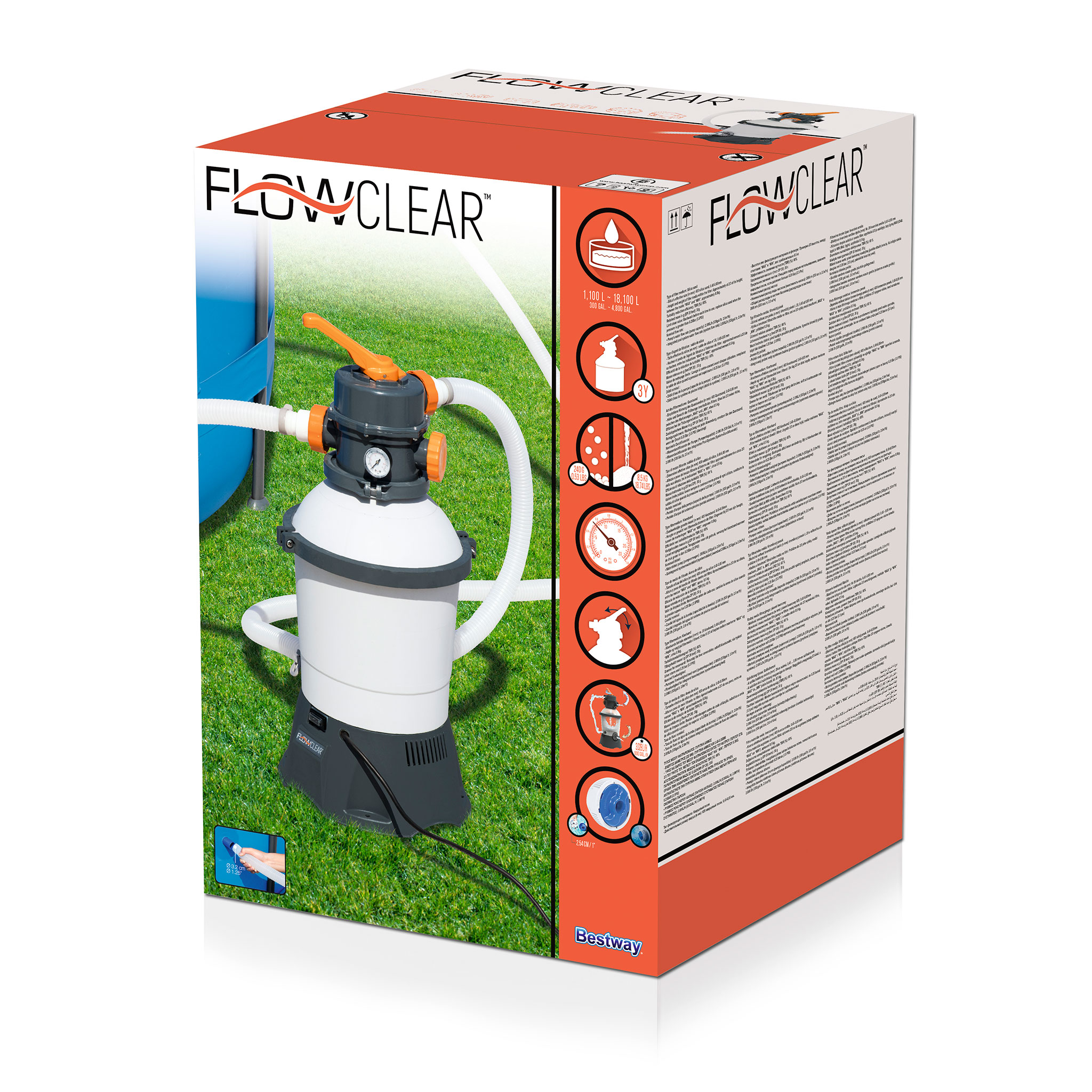 Sandfilterpump Bestway Flowclear 3028l/h