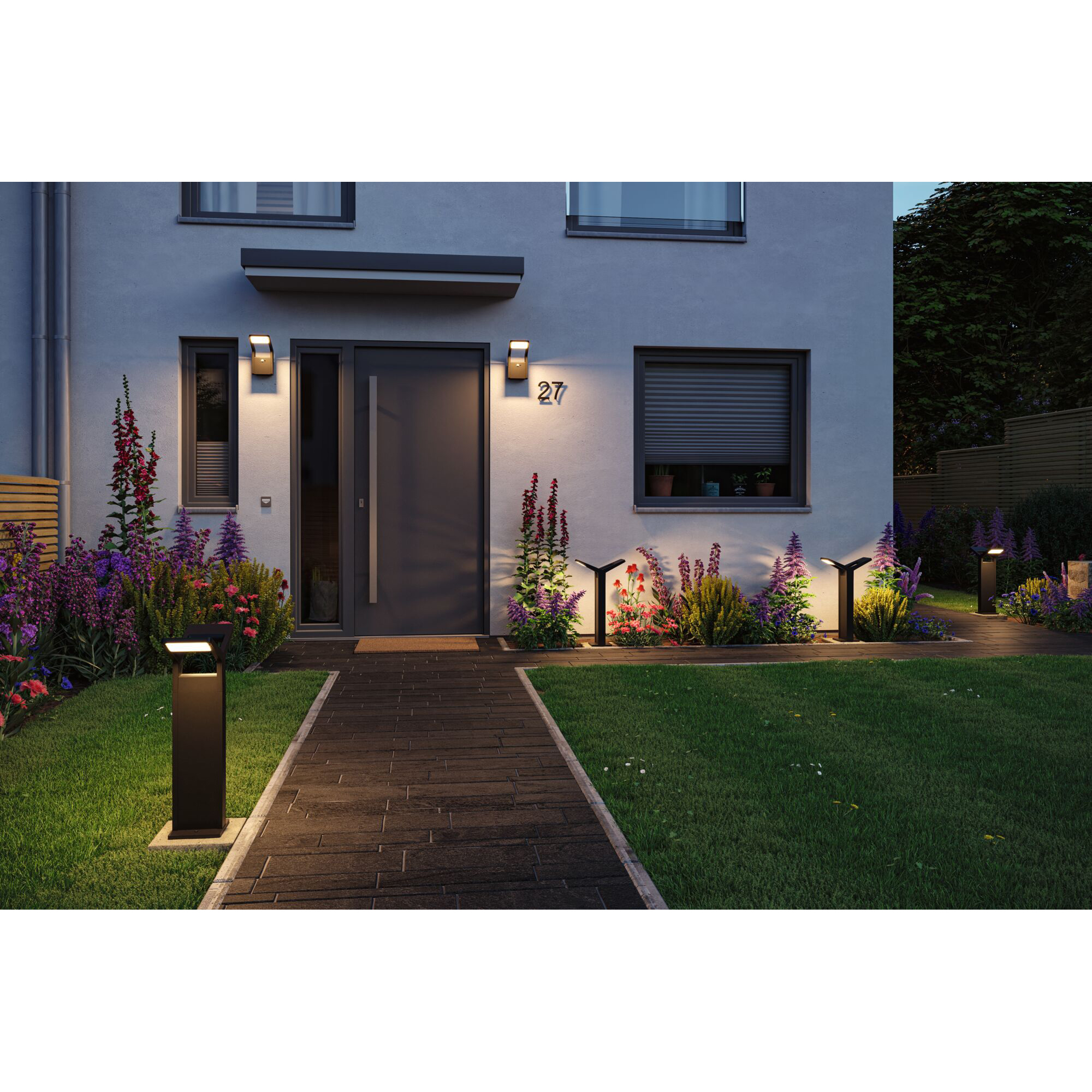 Pollare LED Paulmann Juntea Dubbel Seawater Resistant IP44 230V