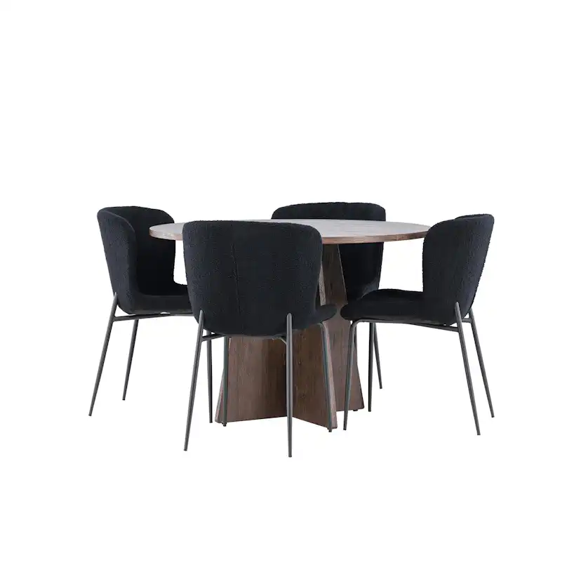 Matgrupp Venture Home Bootcut Ø110 med 4 st Modesto Stolar