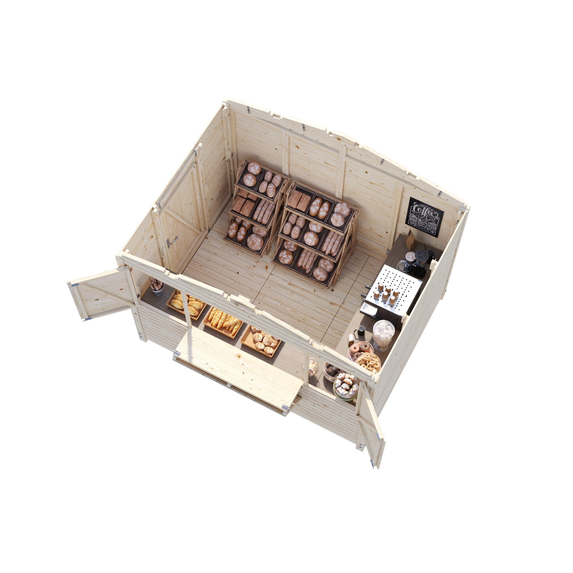 Kiosk Palmako Marian 6,8 m2 Hopfällbar