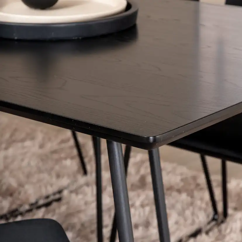 Matgrupp Venture Home Annika med 6 Kungshamn Stolar Sammet