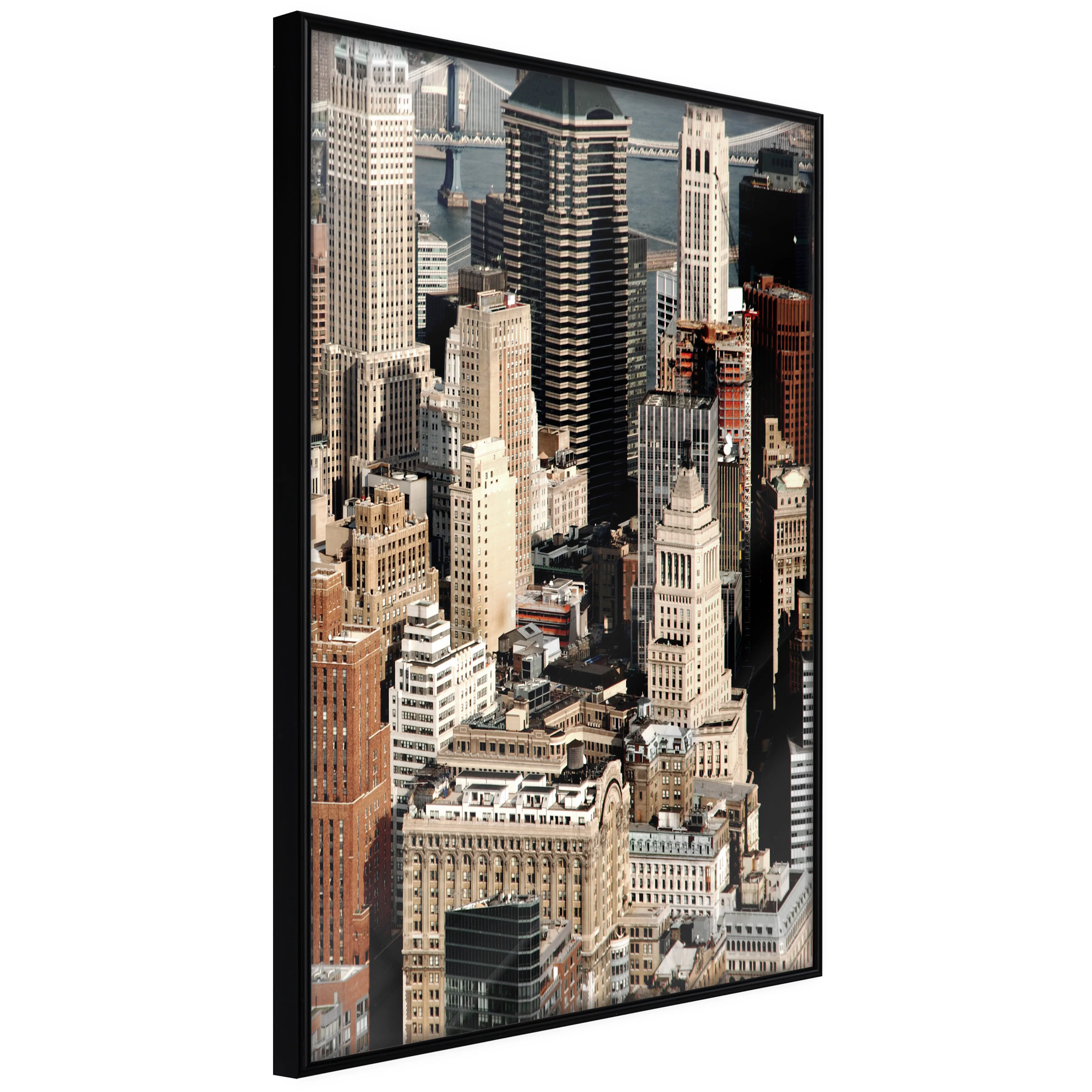 Affisch - Bustling City [Poster] 30x45 Svart ram, 30x45 cm